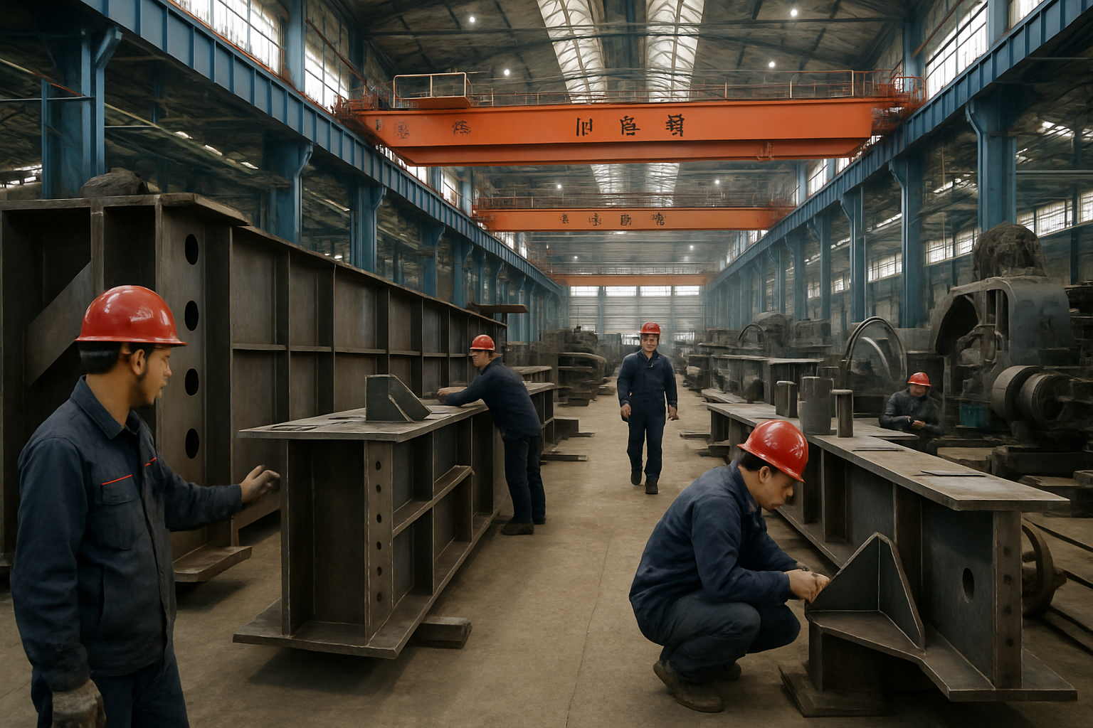 长达钢铁生产车间